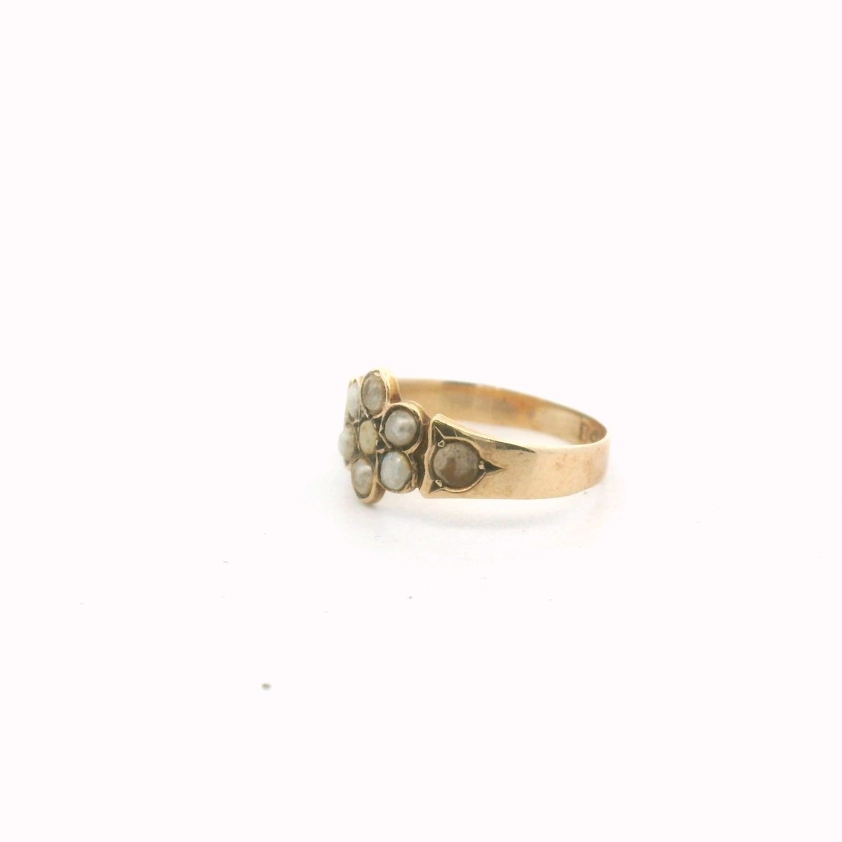 Antique Victorian 18K Yellow Gold Pearl Ring