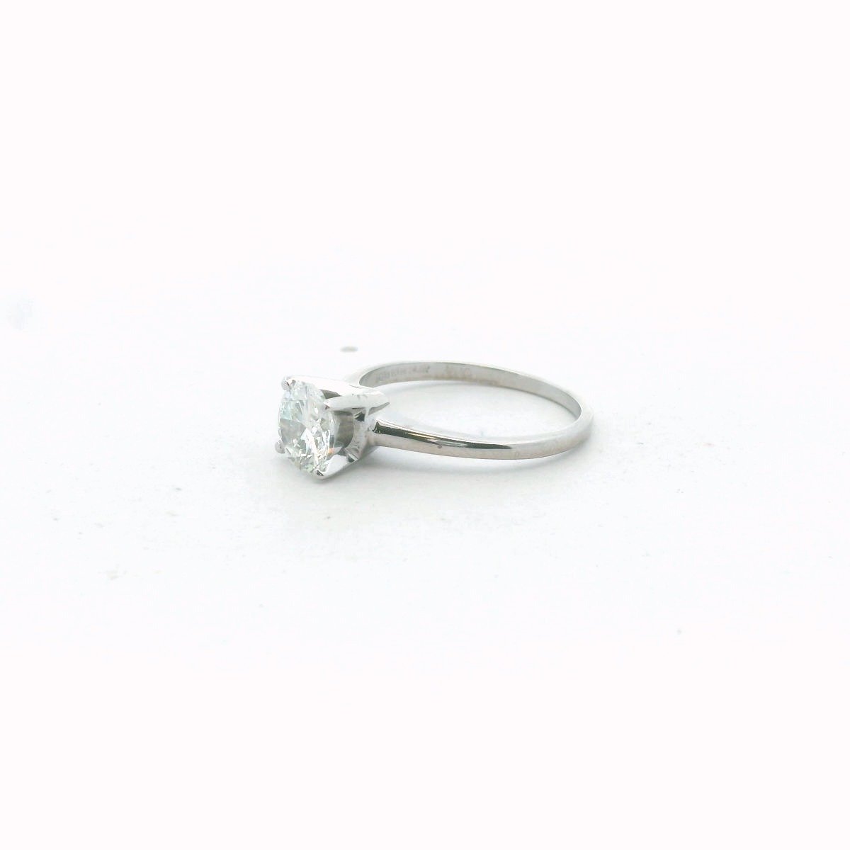 Vintage Platinum Solitaire 1.00ct Natural Diamond Engagement Ring