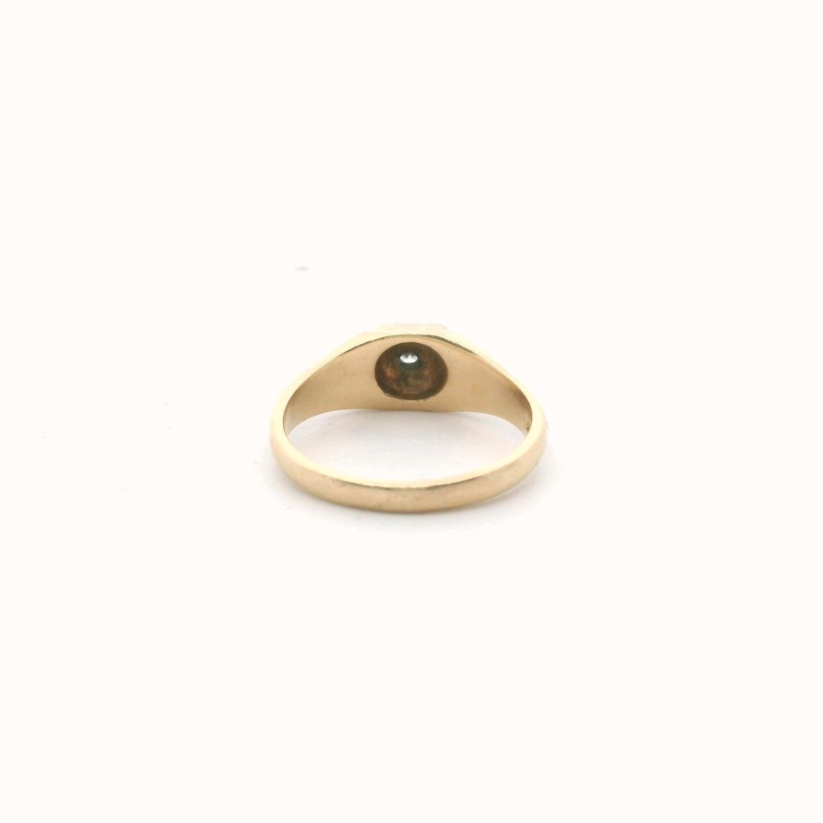 Vintage 14K Two Tone Gold Diamond Ring