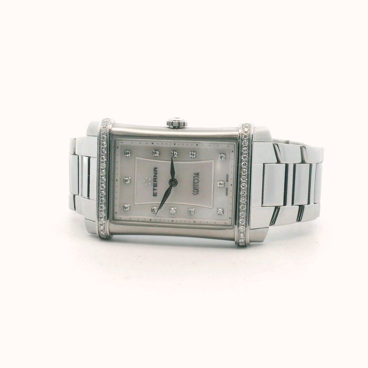 Eterna Contessa Stainless Steel Diamond Quartz Watch
