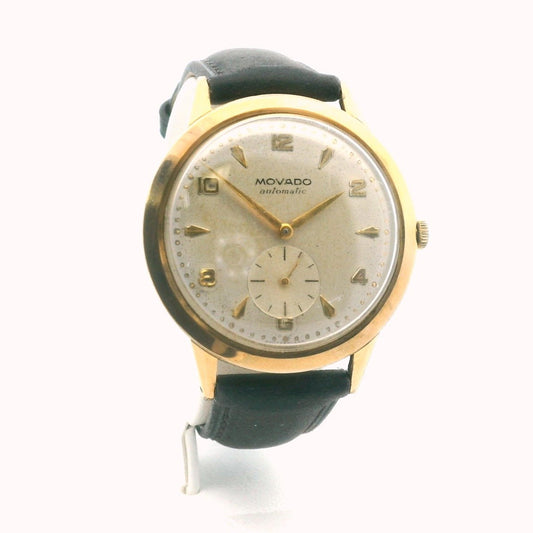 Movado Cal.115 Gold Plated Stainless Steel Auomatic Bumper Watch