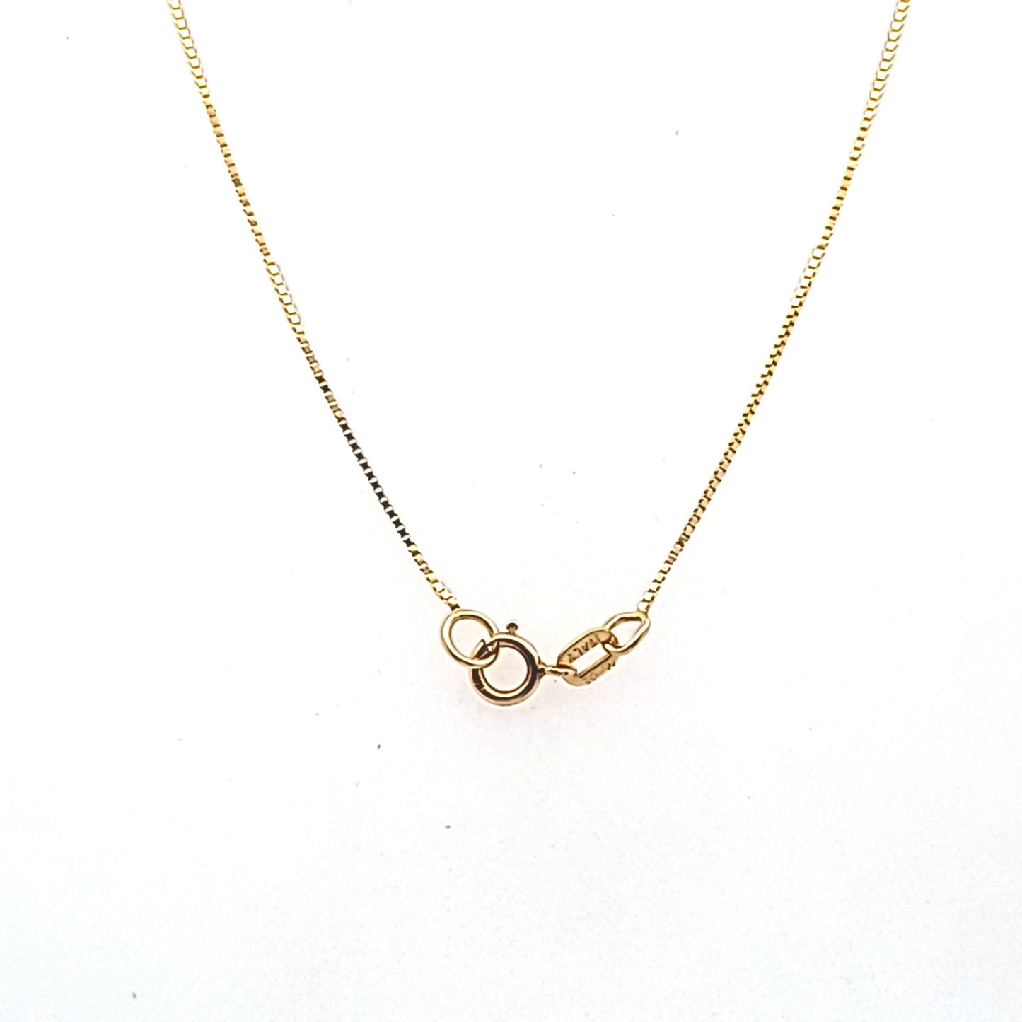 14K Yellow Gold Diamond Sapphire French Cross Necklace