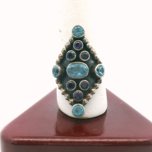 Nicky Butler Sterling Silver Multi-Stone Ring