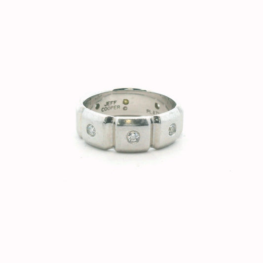 Jeff Cooper Platinum Diamond Wedding Band