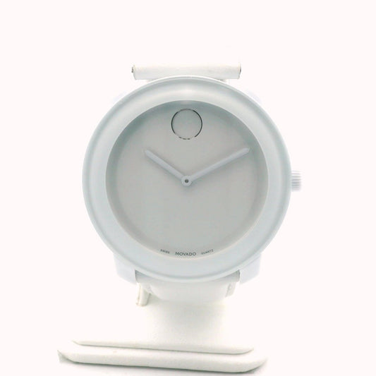 Movado Bold White Ceramic Quartz Watch