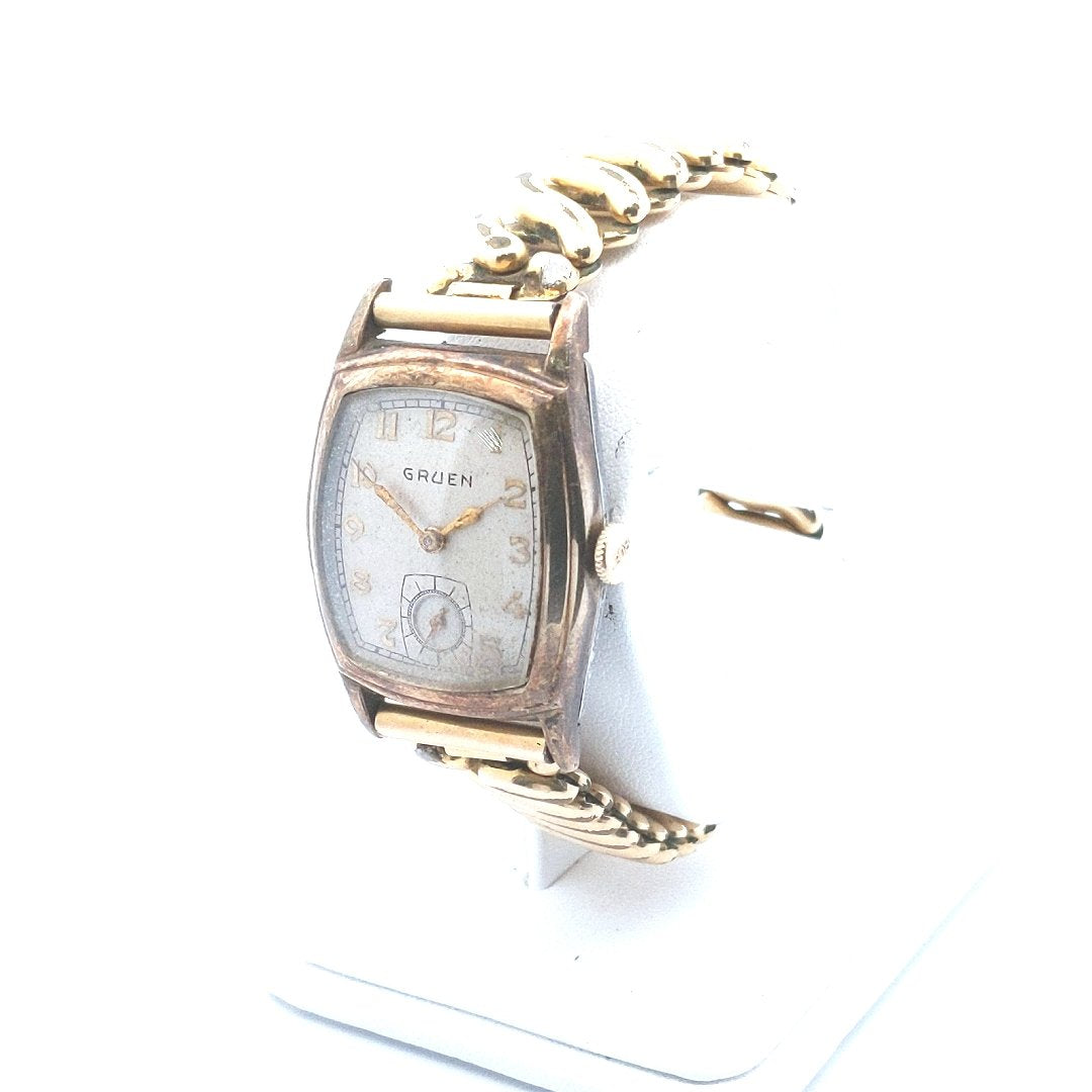 Vintage $100 Gruen Mechanical Gold Tone Watch