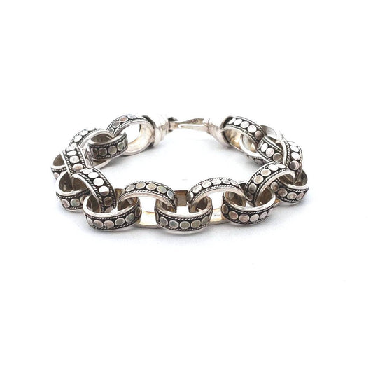 BA Suarti Sterling Silver Dot Link Bracelet