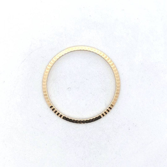 Genuine Rolex 18K Yellow Gold Fluted Watch Bezel