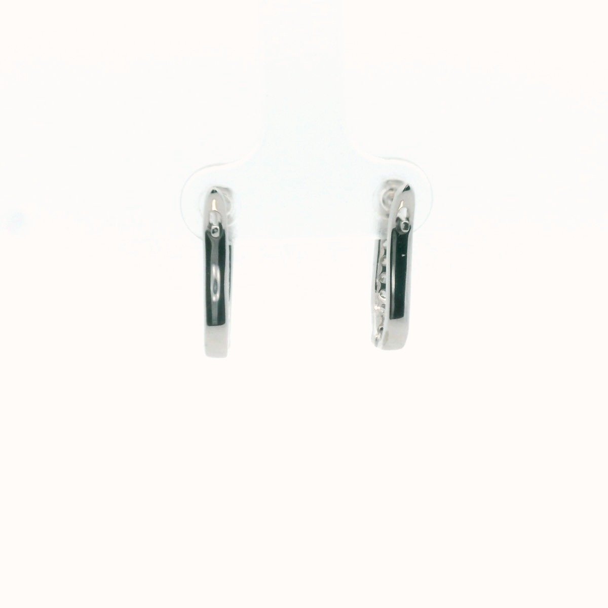 14K White Gold Natural Diamond Earrings