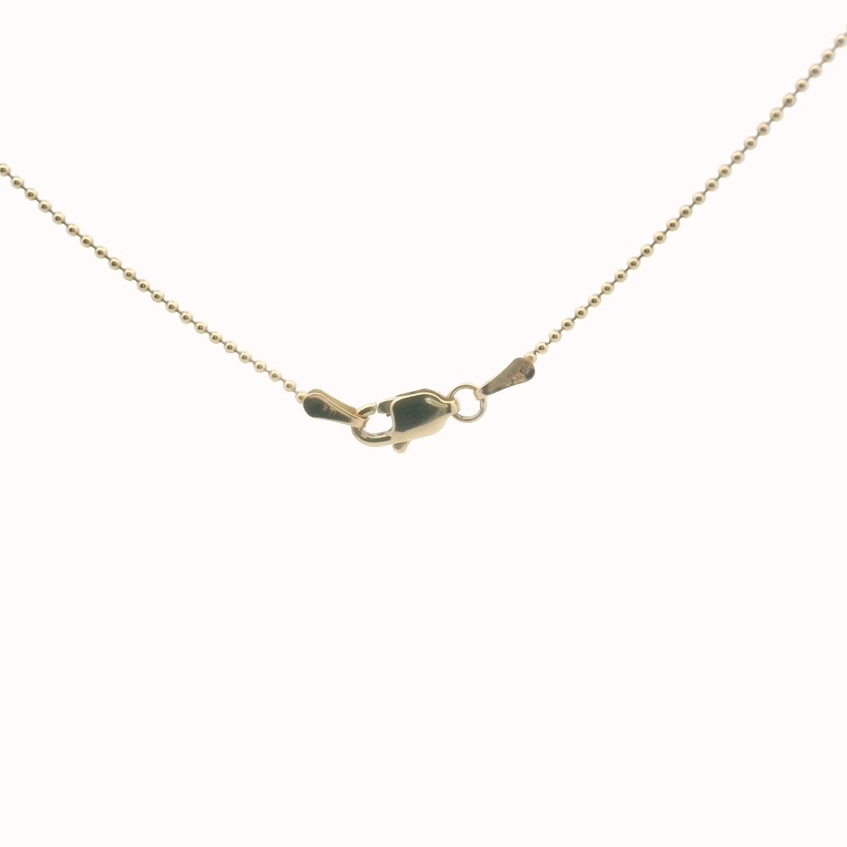 14K Yellow Gold Diamond Butterfly Necklace