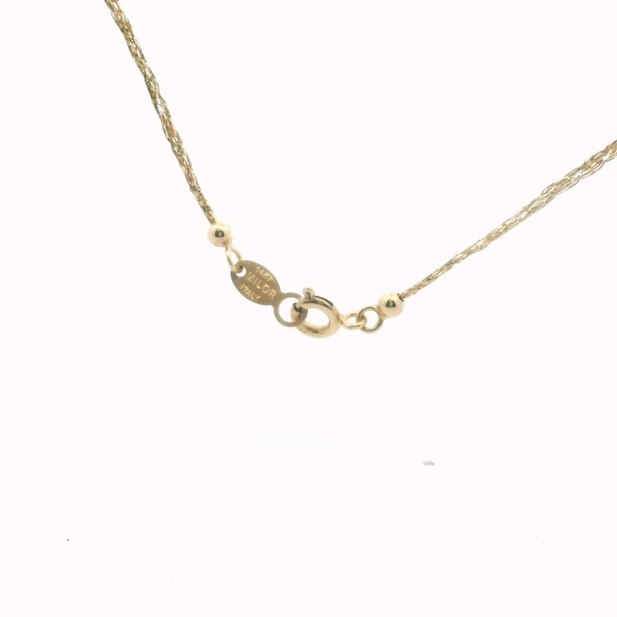 Milor 14K Yellow Gold Druzy Quartz Necklace