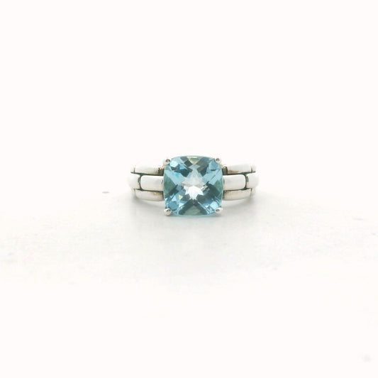 Jai John Hardy Sterling Silver Blue Topaz Ring