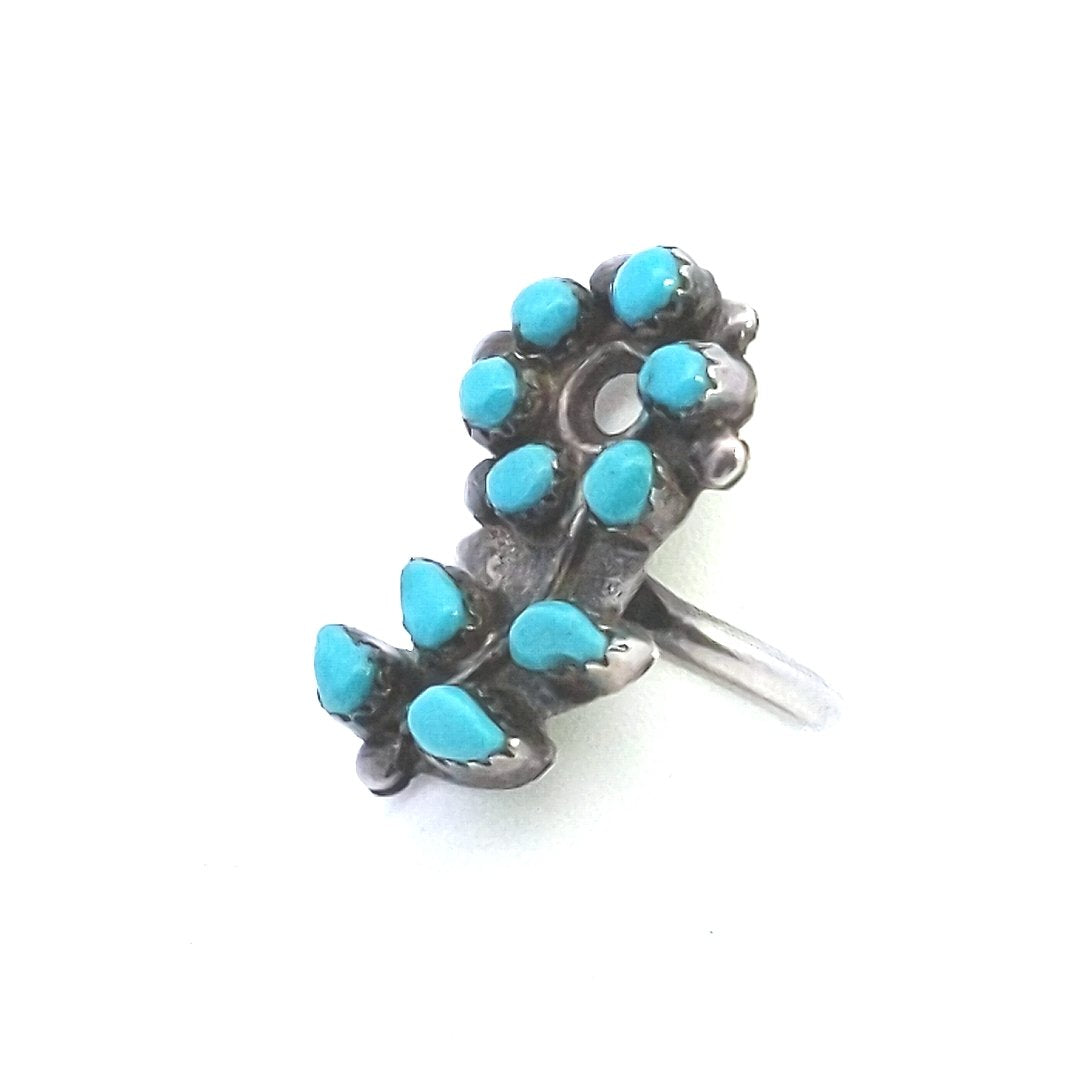 Vintage $100 Sterling Turquoise Navajo Ring