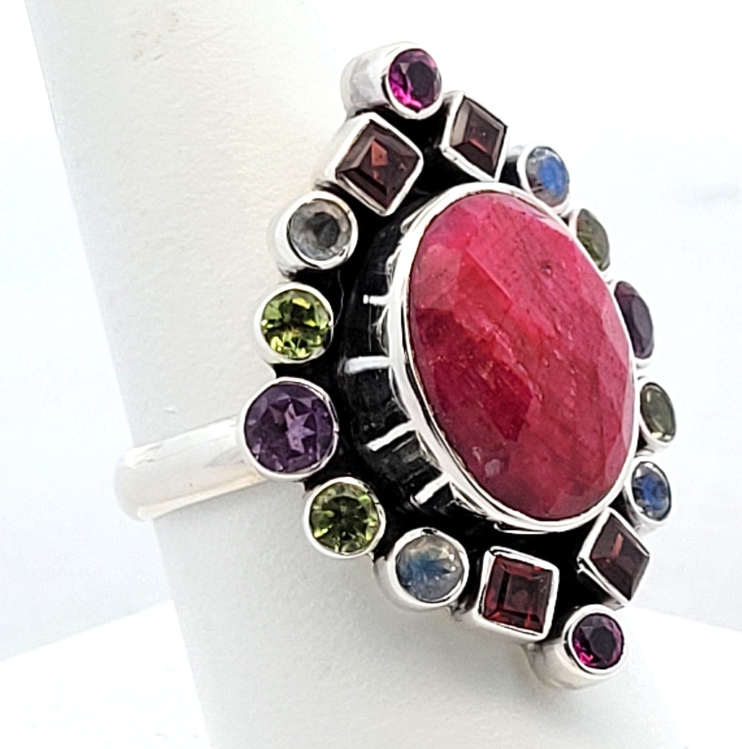 Nickey Butler Sterling Silver Multi-Stone Statement Ring