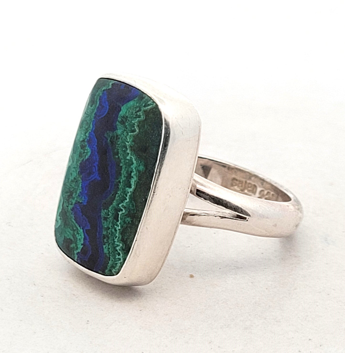 Sajen Sterling Silver Azure Malachite Ring