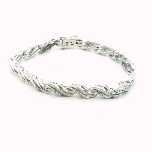 Sterling Silver Diamond Bracelet