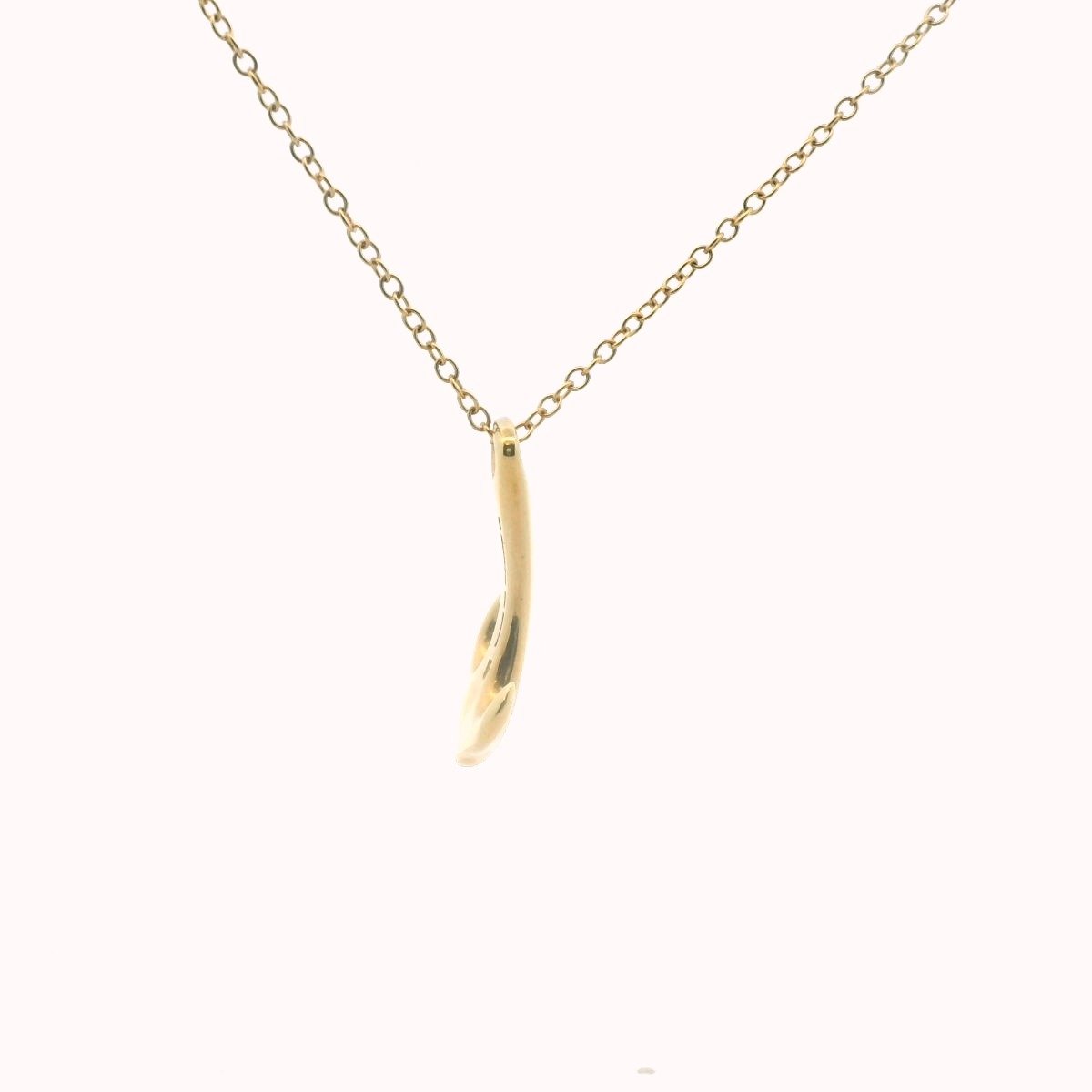 Tiffany & Co. Elsa Peretti 18K Yellow Gold Anchor Necklace