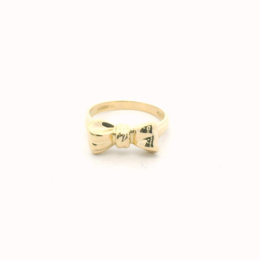 Tiffany & Co. 18K Yellow Gold 1990 Bow Ring