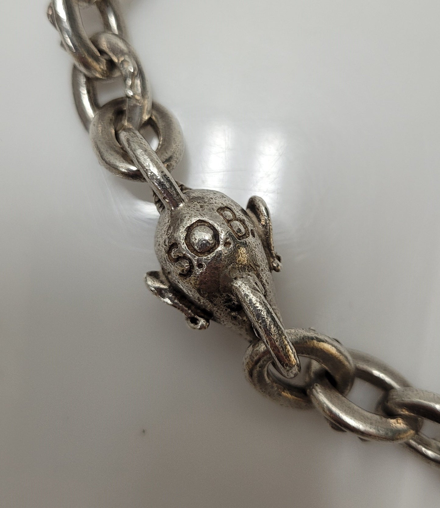Designer $10,000 Sterling Sounds of Beauty Pieces of Eight Toggle Necklace