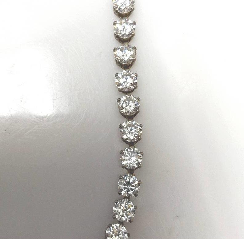 Sterling Silver $120 Cubic Zirconia Tennis Eternity Necklace