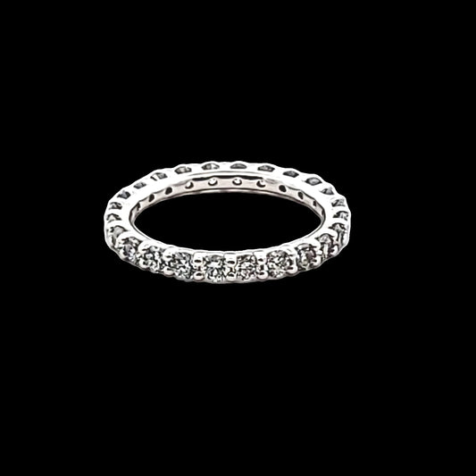 Platinum Natural Diamond Eternity Band