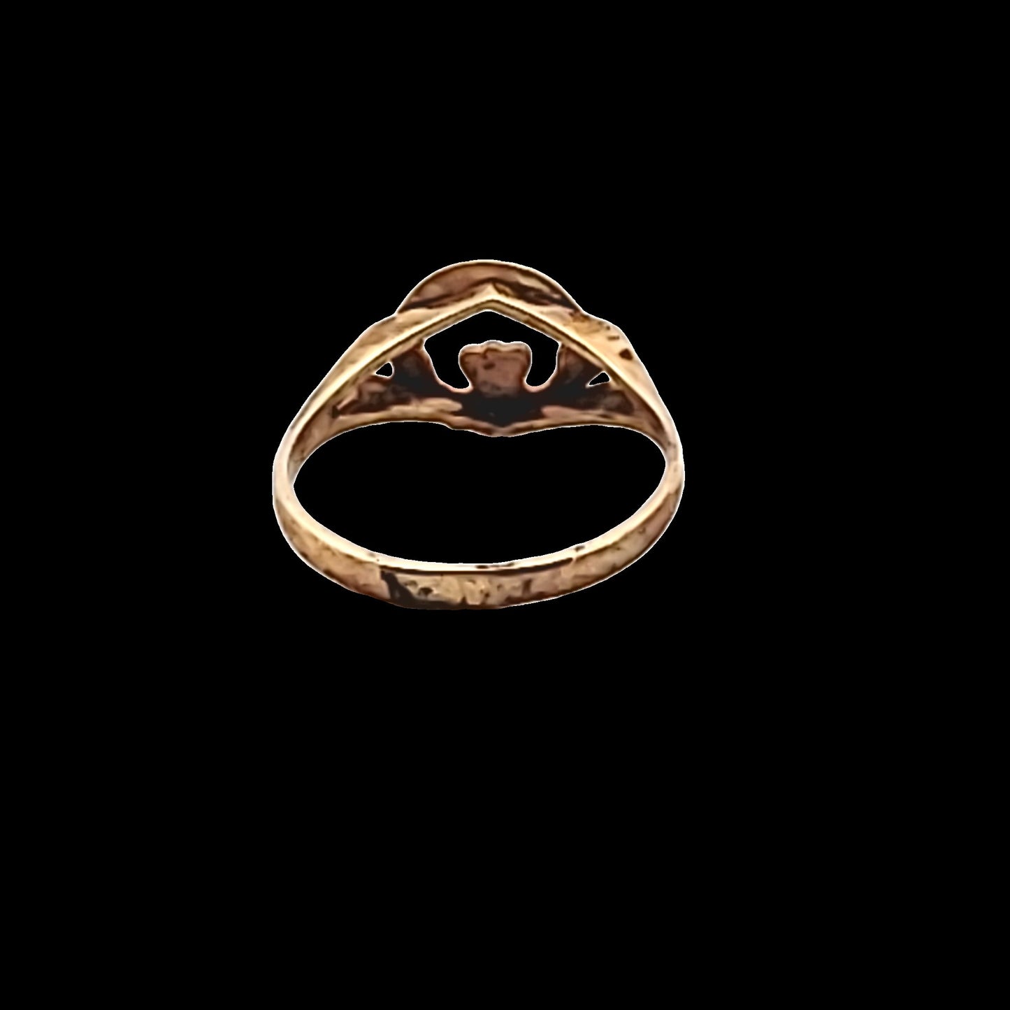 9K Yellow Gold Irish Claddagh Ring