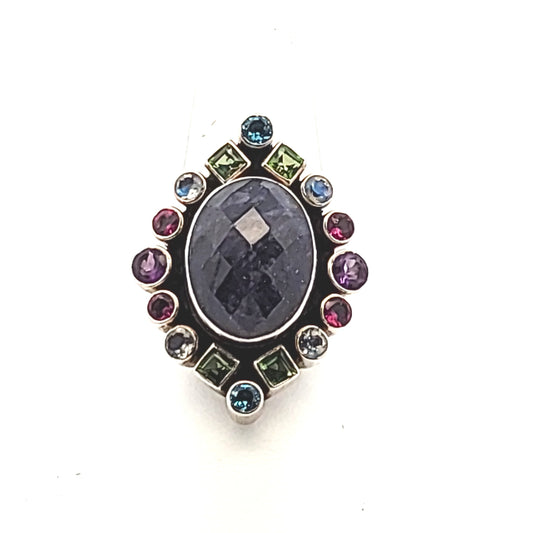 Nickey Butler Sterling Silver Fabulous Multi-Stone Ring