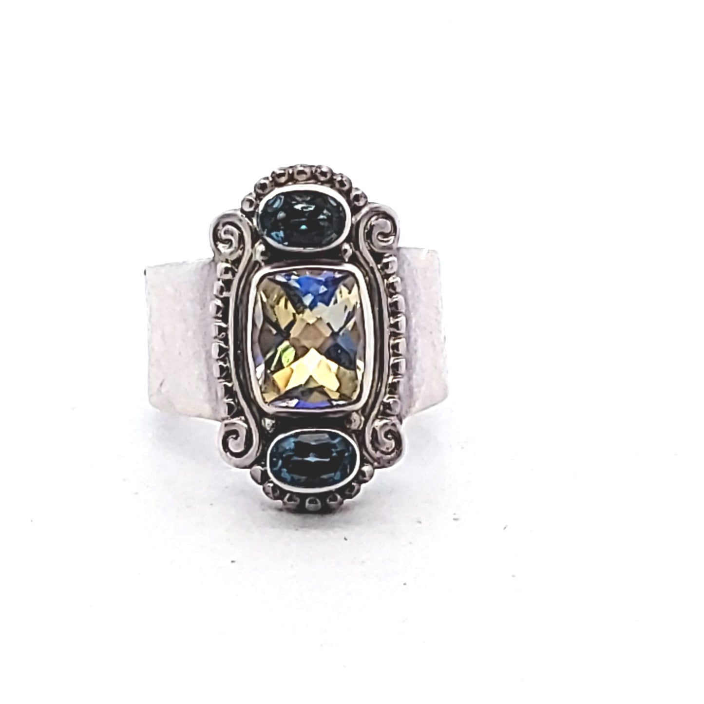 Sajen Sterling Silver Multi-Stone Ring
