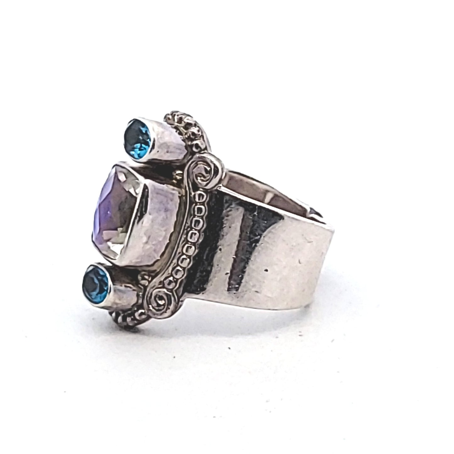 Sajen Sterling Silver Multi-Stone Ring