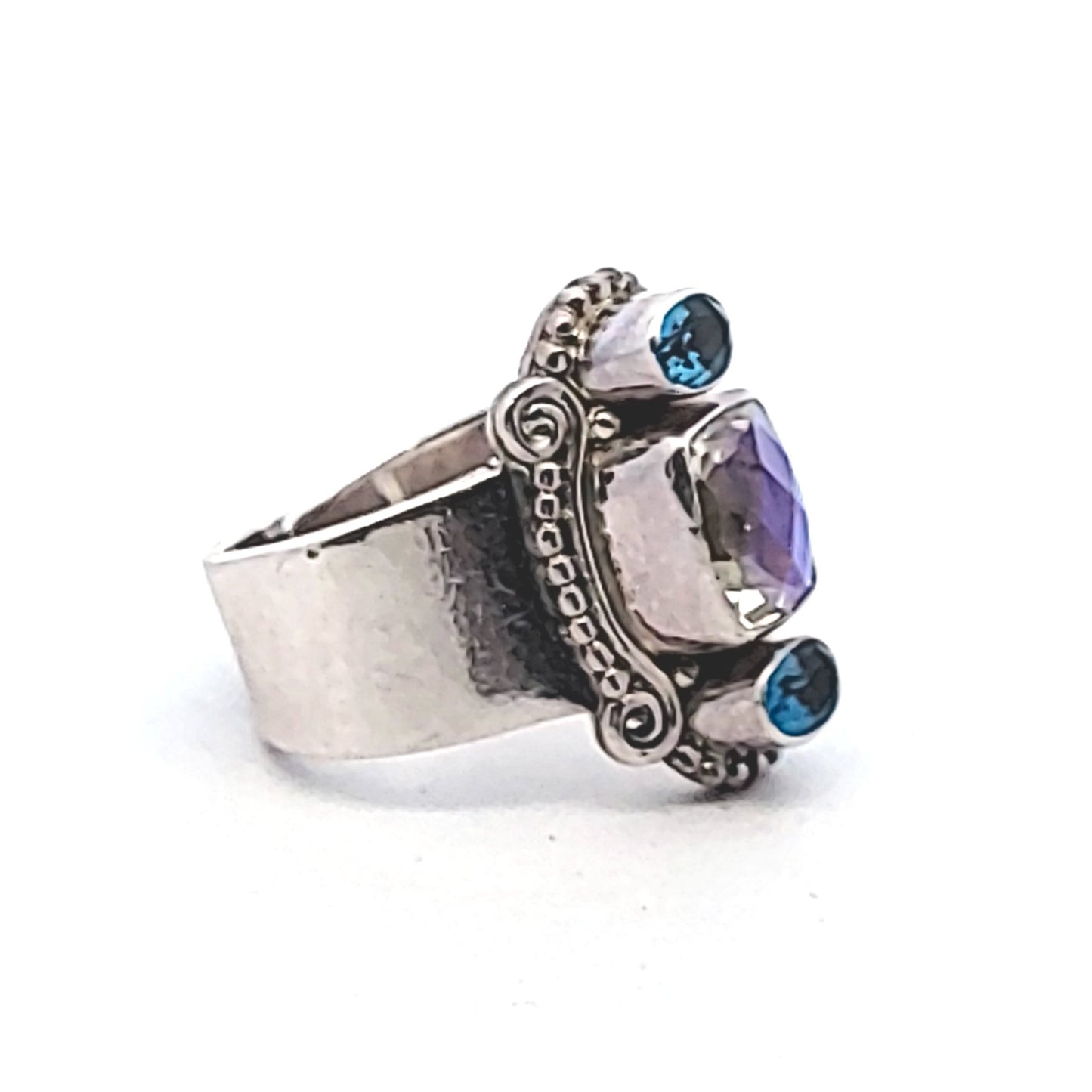 Sajen Sterling Silver Multi-Stone Ring