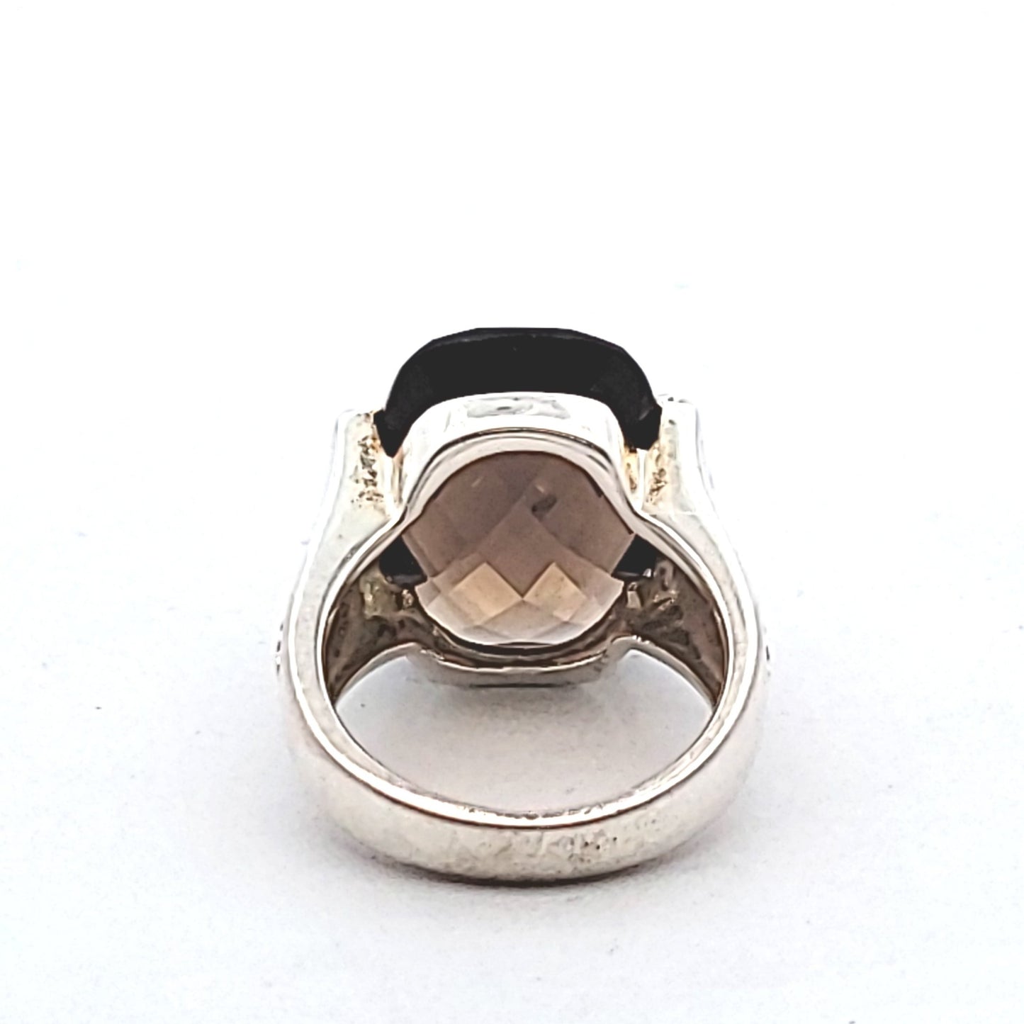 Michelle Albala Sterling Silver Smokey Quartz Ring