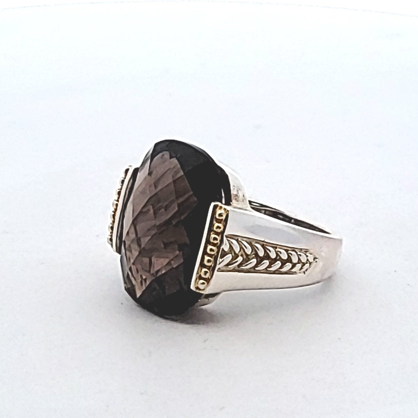 Michelle Albala Sterling Silver Smokey Quartz Ring