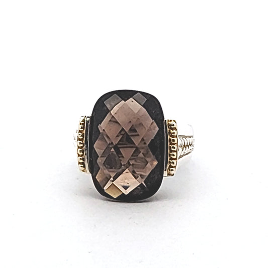 Michelle Albala Sterling Silver Smokey Quartz Ring