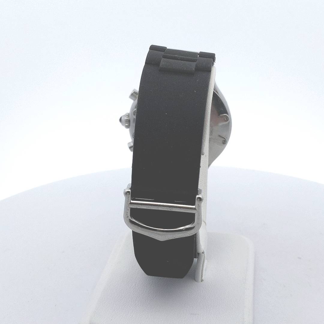 Cartier 21 Cronoscaph Stainless Steel Diamond Quartz Watch