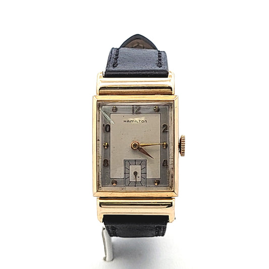 Vintage Hamilton 14K Yellow Gold Caliber #982 Barton Watch