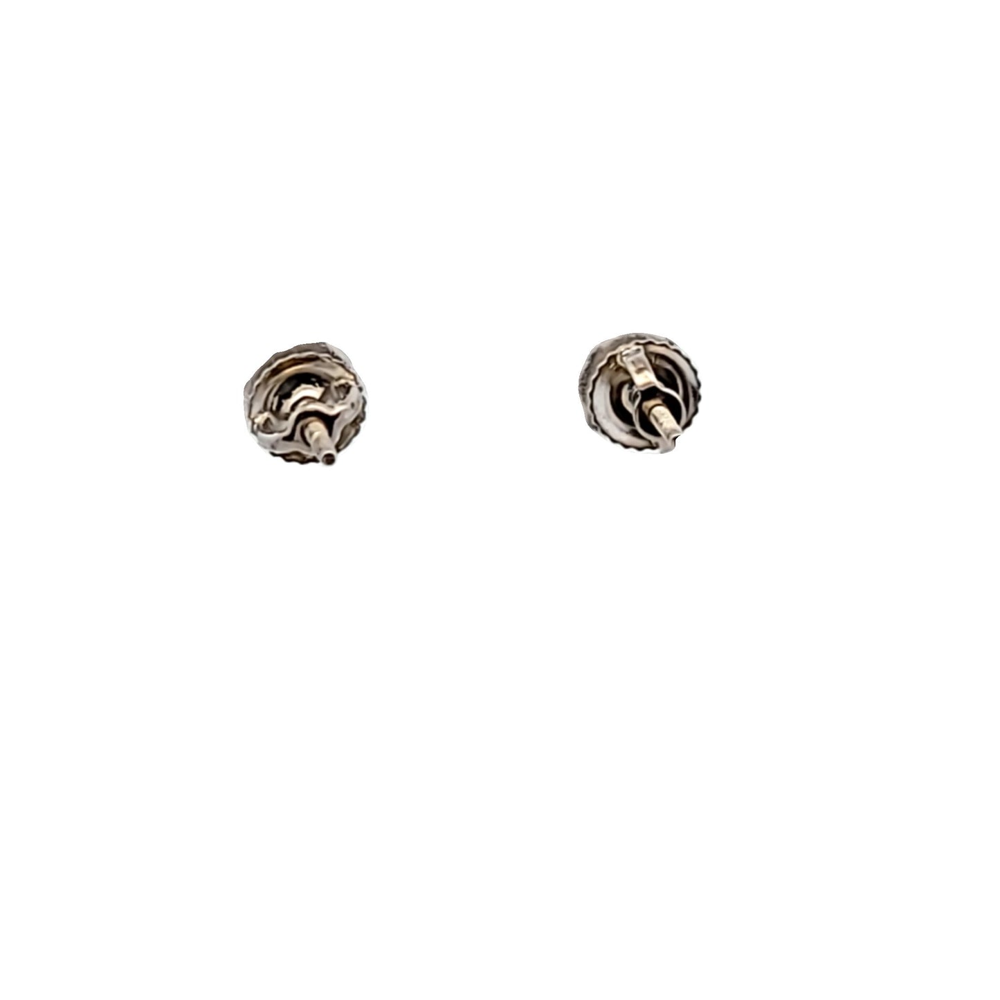 14K White Gold 2.19ctw Natural Diamond Stud Earrings