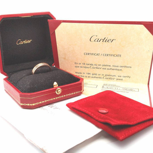 Designer $5000 18K Yellow Gold Cartier Trinity Wedding Band