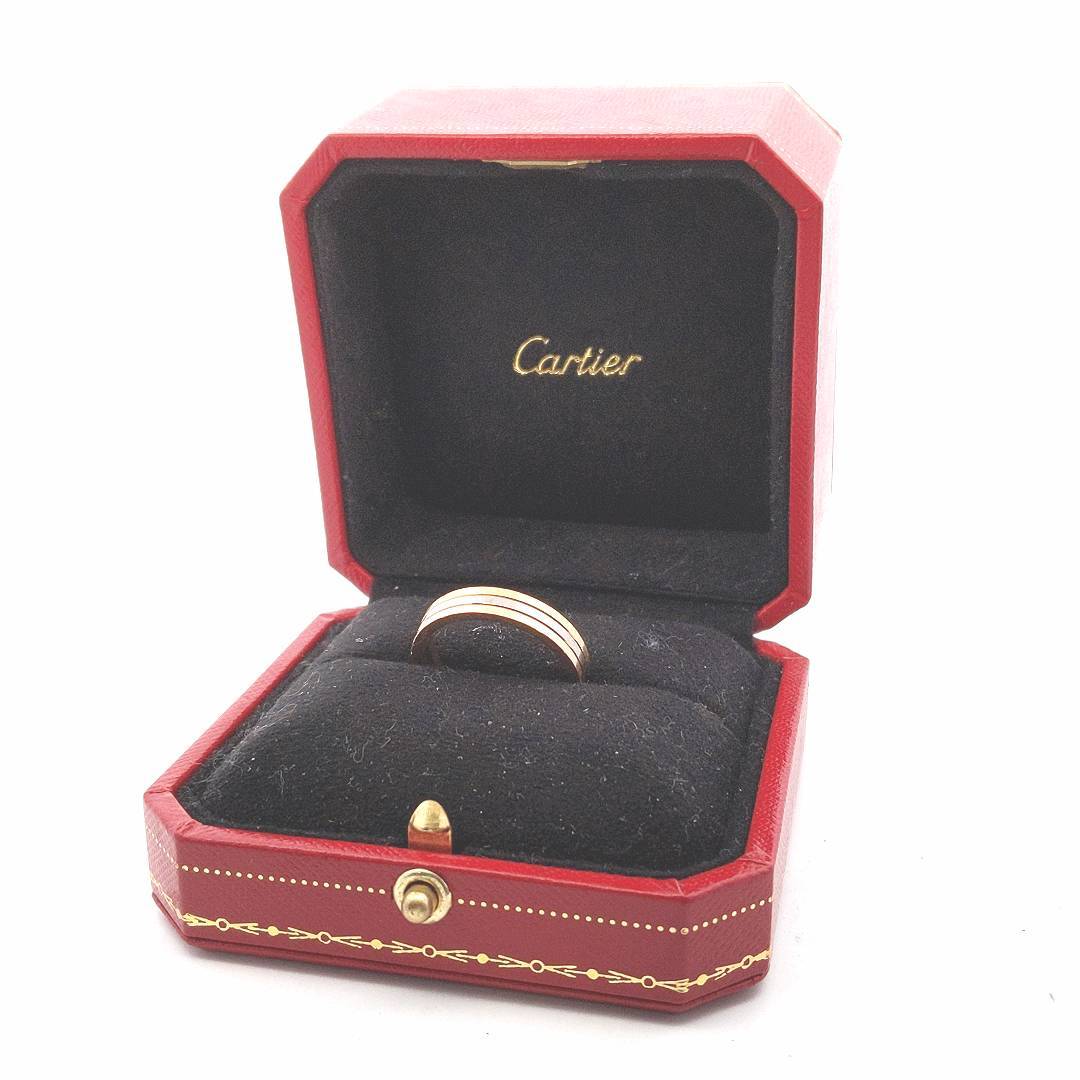 Designer $5000 18K Yellow Gold Cartier Trinity Wedding Band