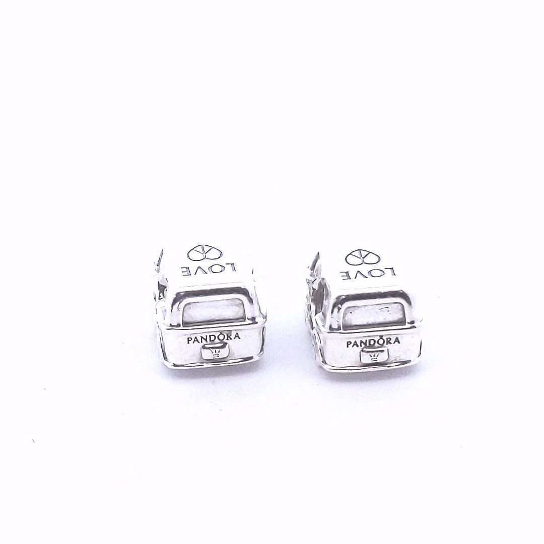 Designer Pandora Camper Van Sterling Love Charm