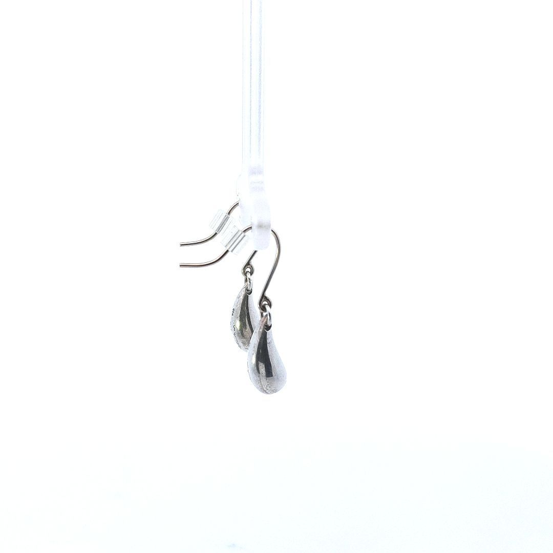 Designer $250 Tiffany & Co Sterling Silver Elsa Peretti Teardrop Earrings