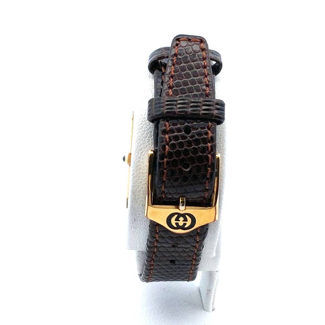 Designer $1000 18K Yellow Gold Concord Quartz Tank Watch