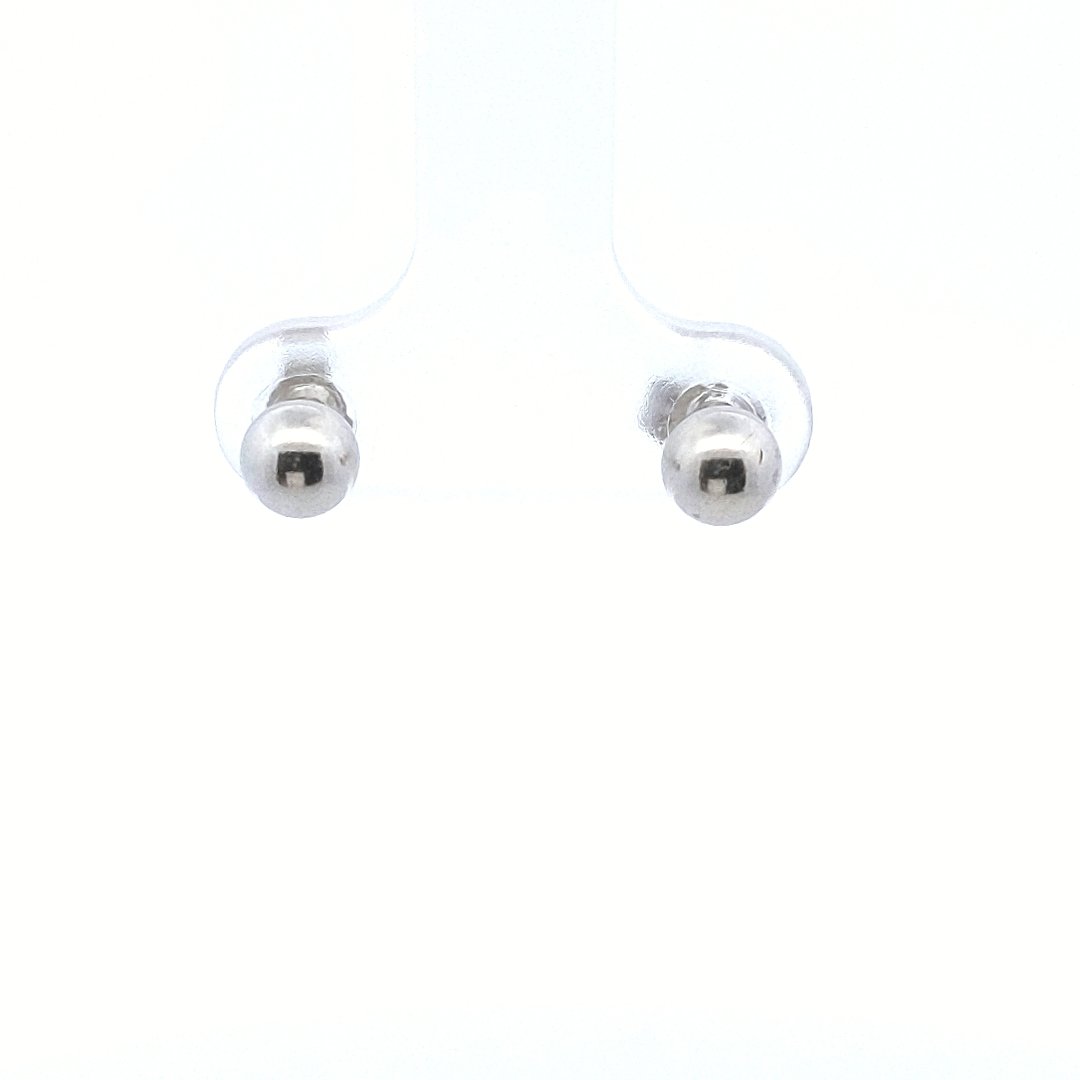 Estate $200 Platinum 950 Ball Stud Earrings