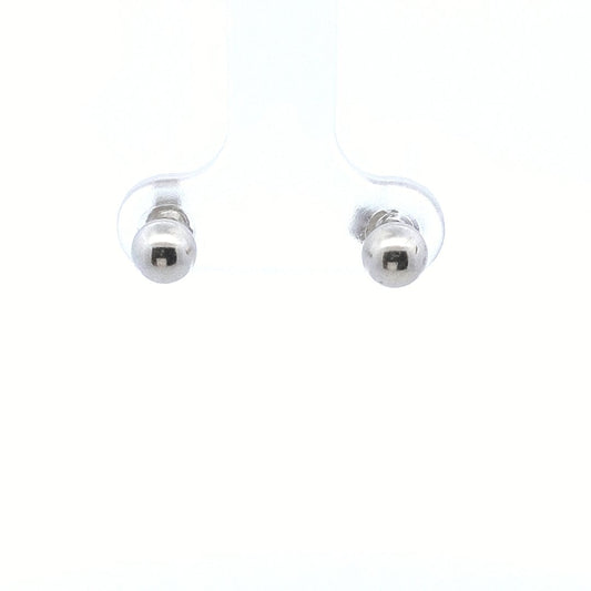 Estate $200 Platinum 950 Ball Stud Earrings