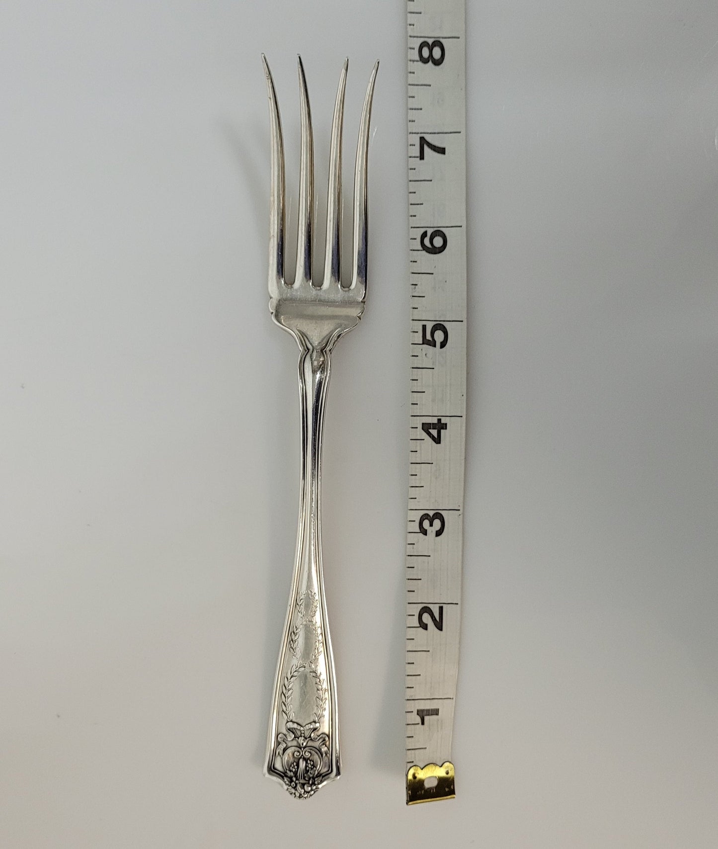 Designer Tiffany & Co Sterling Silver Winthrop Cold Meat Fork