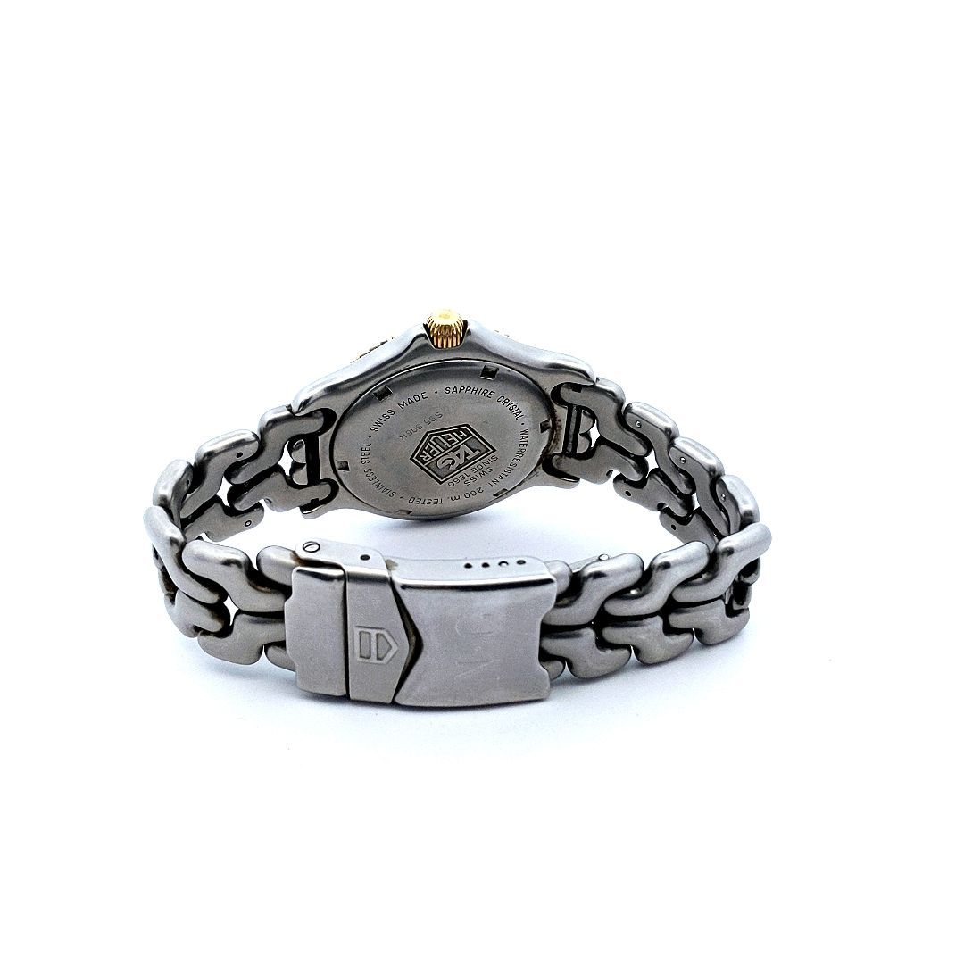 Designer $600 Stainless Steel Gold Plated Bezel Tag Heuer 200M Quartz Watch