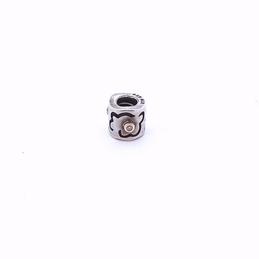 Designer $130 Sterling 14K Gold Pandora Diamond Life's Path Bead Charm