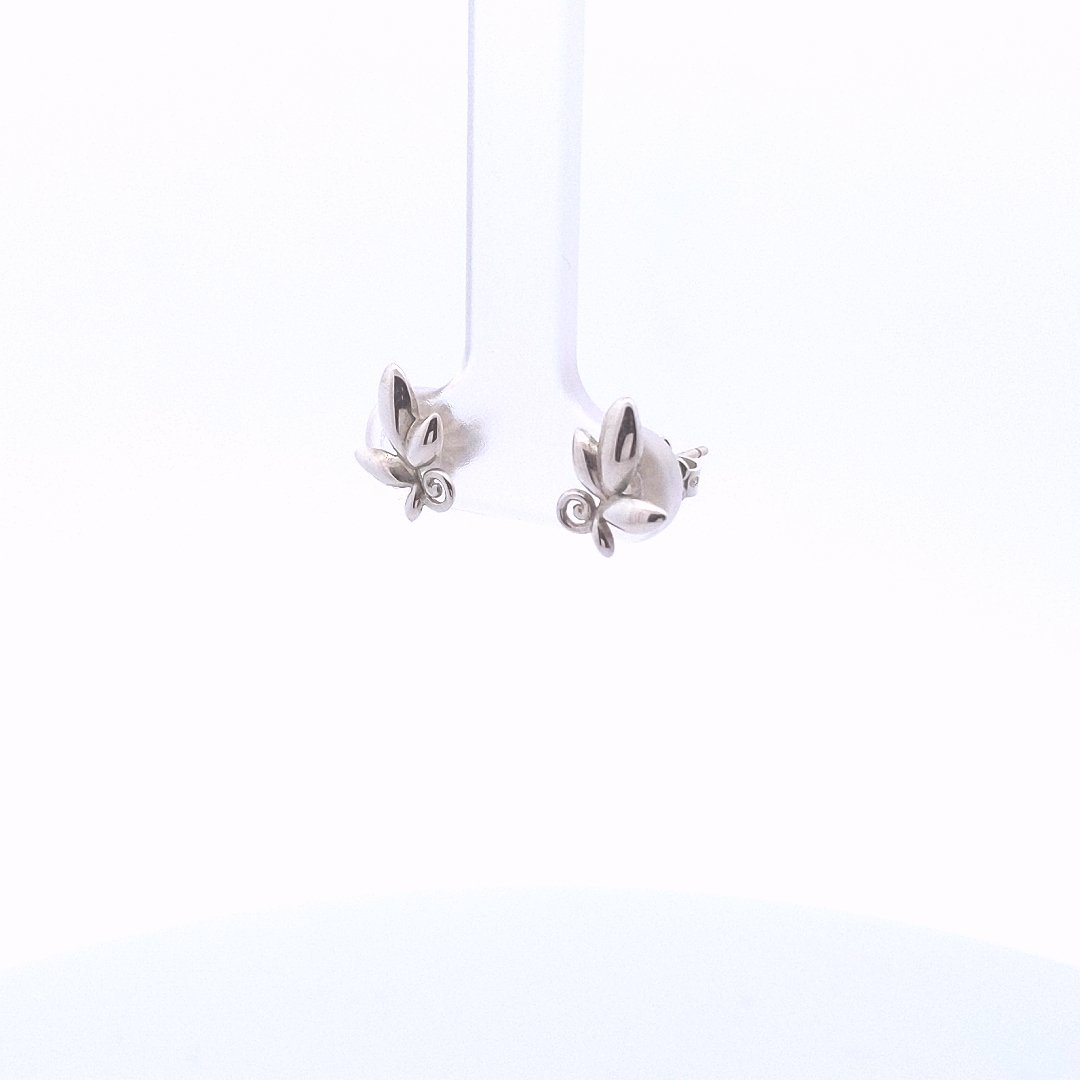 Designer Sterling Silver Tiffany & Co. Paloma Picasso Olive Leaf Earrings