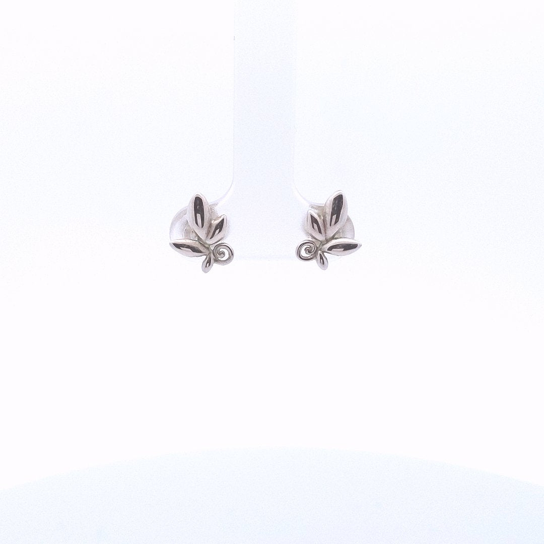 Designer Sterling Silver Tiffany & Co. Paloma Picasso Olive Leaf Earrings
