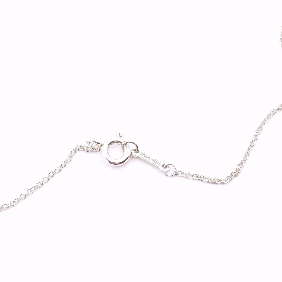 Designer $350 Sterling Silver Tiffany & Co. Paloma Picasso Olive Leaf Necklace
