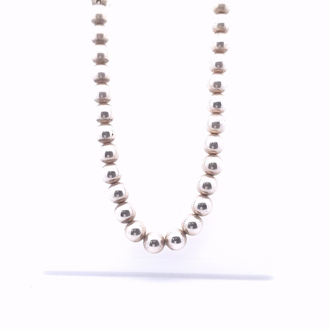 Designer $600 Sterling Silver Tiffany & Co. Hardwear Ball Bead Necklace